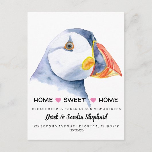 移転した住所の変更 案内ポストカード (正面)