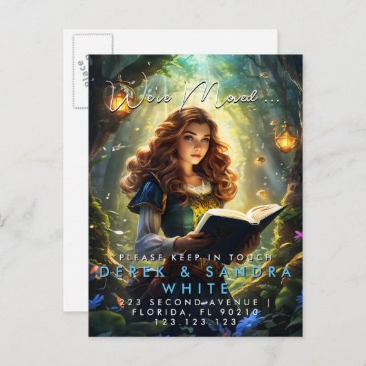 移転した住所の変更 案内ポストカード (正面/裏面)