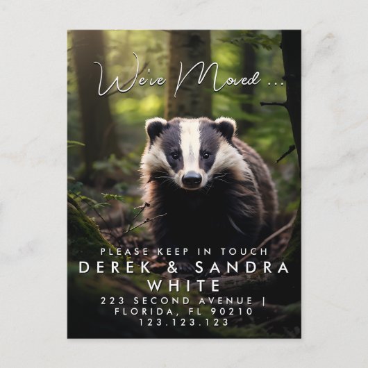 移転した住所の変更 案内ポストカード (正面)