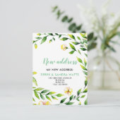 移転した植物学の住所の変更 案内ポストカード (スタンド正面)