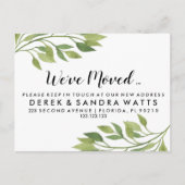 移転した植物学の住所の変更 案内ポストカード (正面)