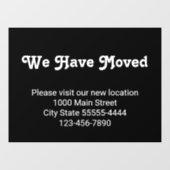 移転しました 新しい場所にお越しください ウィンドウサイン (シート)