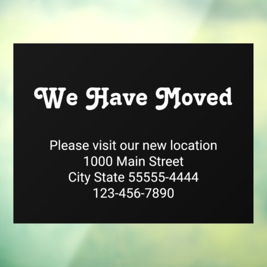 移転しました 新しい場所にお越しください ウィンドウサイン (シート3)