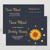 移転のお知らせサンセット 招待状 (正面/裏面)