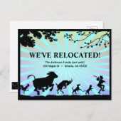 移転はっきりしたカラフル発表 ポストカード (正面/裏面)