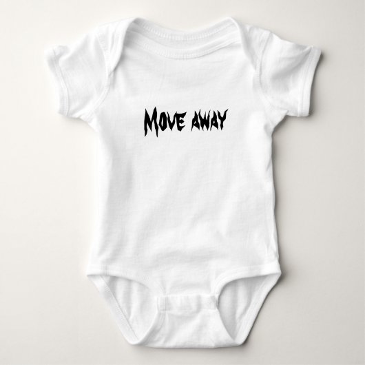 移遠くに動 ベビーボディスーツ (正面)