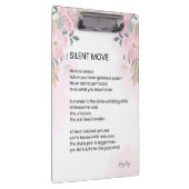 移静か動 – 勇気付けられる詩 クリップボード (右)