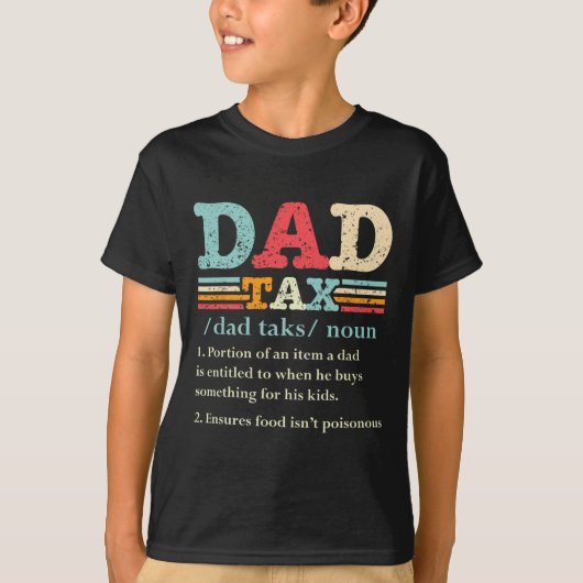 税おもしろいパパ税定義お父さんの日1 Tシャツ (正面)