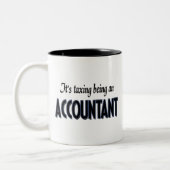 税の会計士のマグ ツートーンマグカップ (左)