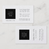 税の会計士の頭部の打撃の金ゴールドの紙 名刺 (正面/裏面)