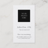 税の会計士の頭部の打撃の金ゴールドの紙 名刺 (裏面)