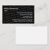 税の会計士サービスデザイン 名刺 (正面/裏面)