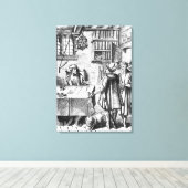 税の受け手,プラキスの木の切り刻みの後 キャンバスプリント (インサイチュ (ウッドフロア))