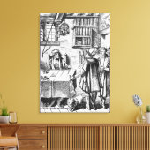 税の受け手，プラキスの木の切り刻みの後 キャンバスプリント (インサイチュ (リビング))