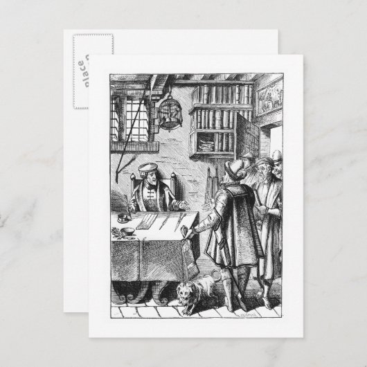 税の受け手，プラキスの木の切り刻みの後 ポストカード (正面/裏面)