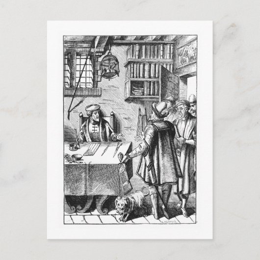 税の受け手,プラキスの木の切り刻みの後 ポストカード (正面)