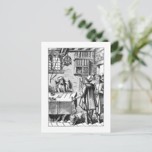 税の受け手，プラキスの木の切り刻みの後 ポストカード (スタンド正面)