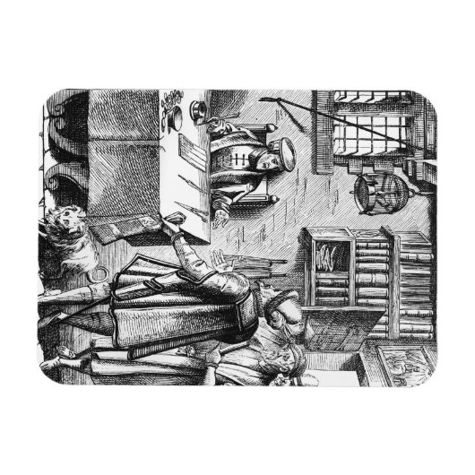 税の受け手,プラキスの木の切り刻みの後 マグネット (横)