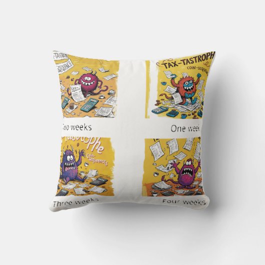 税の喜び クッション (裏面)