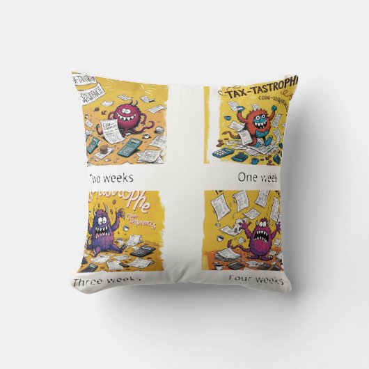 税の喜び クッション (正面)