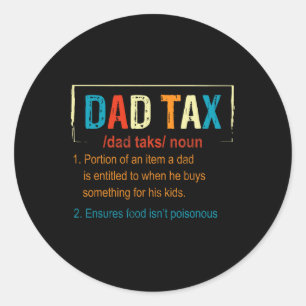 税の定義おもしろい父の日男性の男の子の贈り物 ラウンドシール