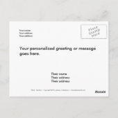 税の日 – 会計士のチキンナンバーズおもしろいアート ポストカード (裏面)