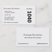 税の準備W/W 名刺 (正面/裏面)