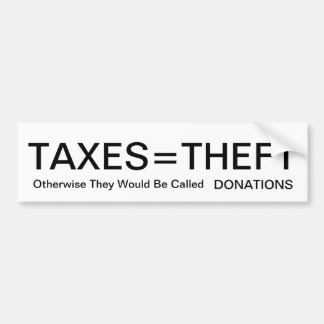 税の等しい盗難 バンパーステッカー