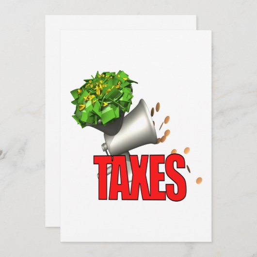 税の粉砕機 招待状 (正面/裏面)