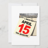 税の締切 招待状 (正面)