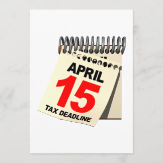 税の締切 招待状