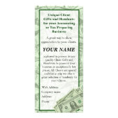 税または会計士ビジネスパンフレットカードへの販売法 ラックカード (正面)