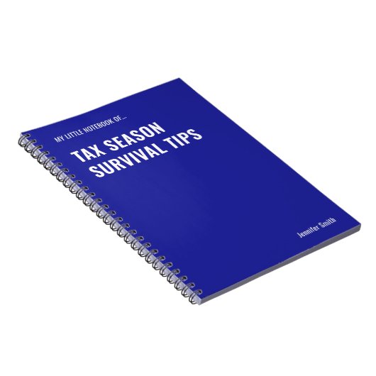 税シーズンサバイバルヒントCPA ノートブック (右側)