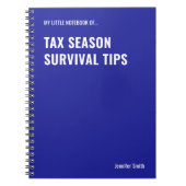 税シーズンサバイバルヒントCPA ノートブック (正面)