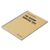 税シーズンサバイバルヒントCPA ノートブック (左側)