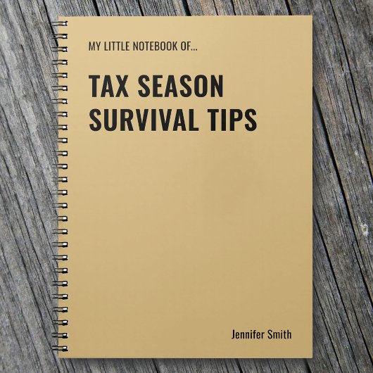 税シーズンサバイバルヒントCPA ノートブック