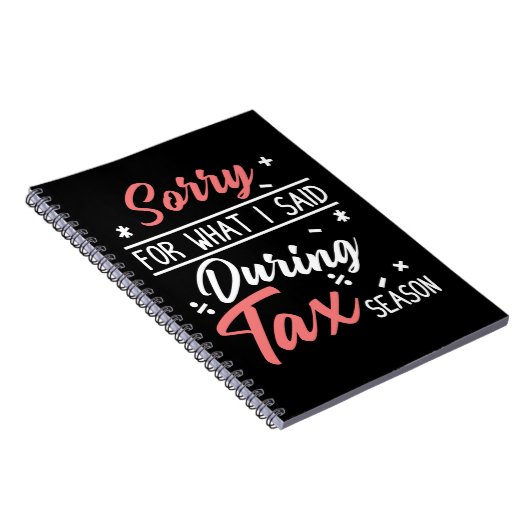 税シーズンジョーク会計士コーヒーCPA簿記係 ノートブック (右側)