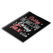 税シーズンジョーク会計士コーヒーCPA簿記係 ノートブック (左側)