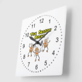 税シーズンロック スクエア壁時計 (傾斜)