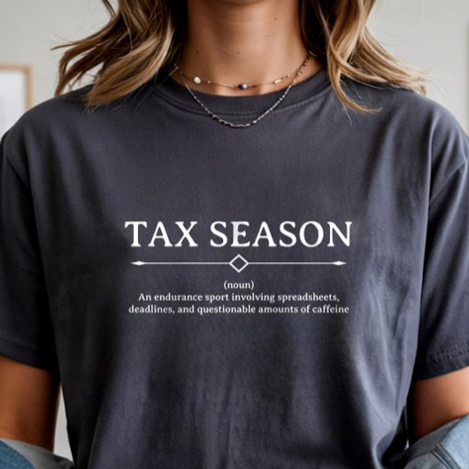 税シーズン会計士会計ユーモア トライブレンドTシャツ