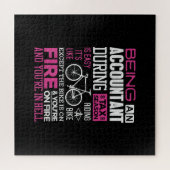 税シーズンCPA会計士税金準備者火災贈与 ジグソーパズル (横)