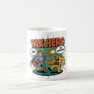 税ヒーローマグIRSユーモアのコーヒーカップ コーヒーマグカップ