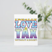 税ラブ顔 ポストカード (スタンド正面)