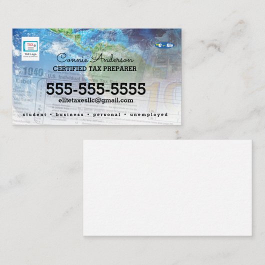 税会社の名刺 名刺 (正面/裏面)