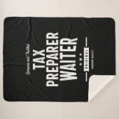 税作成者ウェイター役職のギフト シェルパブランケット (正面(横))