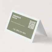 税作成者QR折り畳み 名刺 (裏面)