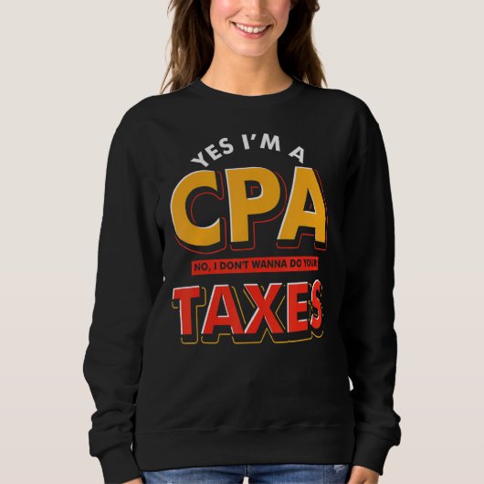 税公認会計士会計Cpa スウェットシャツ (正面)