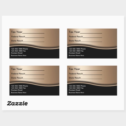 税制作成者の会計士カスタムの裁断ビニールのシール 長方形シール (シート)