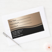 税制作成者の会計士カスタムの裁断ビニールのシール 長方形シール (封筒)