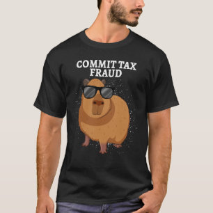 税制詐欺のカピバラを犯す Tシャツ